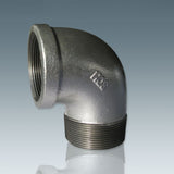 Banded malleable iron pipe fittings