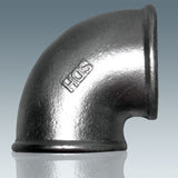 DIN standard beaded malleable iron pipe fittings