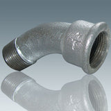 DIN standard beaded malleable iron pipe fittings