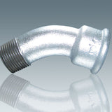 DIN standard beaded malleable iron pipe fittings